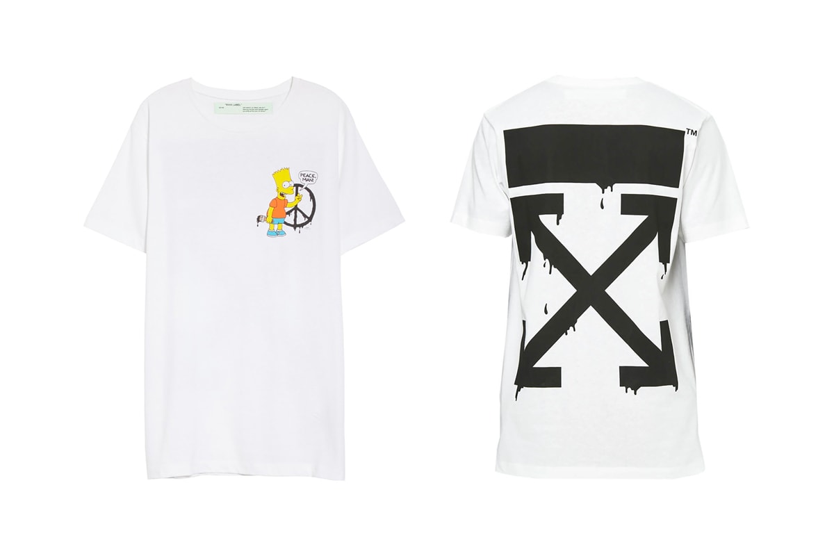 Louis Vuitton Bart Simpson White Half Sleeve T-Shirt - Supreme Shirts