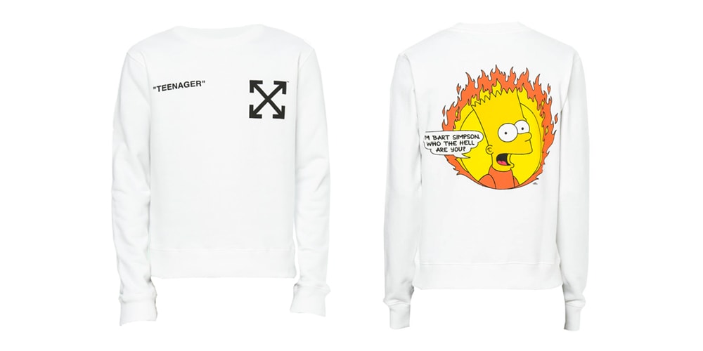 Simpsons off white hoodie Clearance