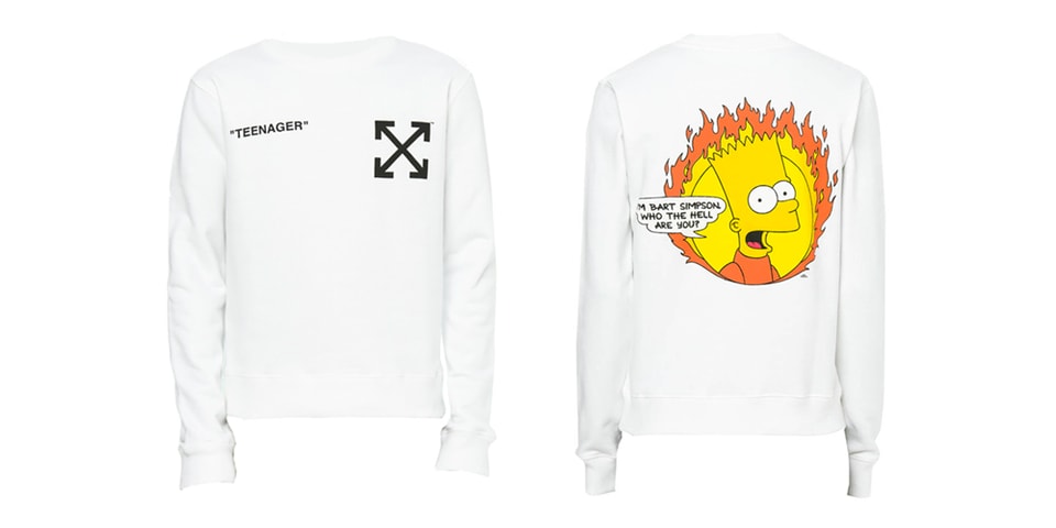 rocket Blind faith details The Simpsons' x Off-White™ SS19 Release | Hypebeast