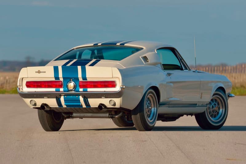 1967 Shelby GT500 Super Snake 2.2 Million USD Auction Sale one of a kind white blue