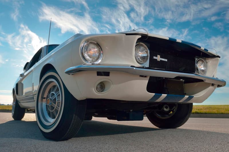 1967 Shelby GT500 Super Snake 2.2 Million USD Auction Sale one of a kind white blue