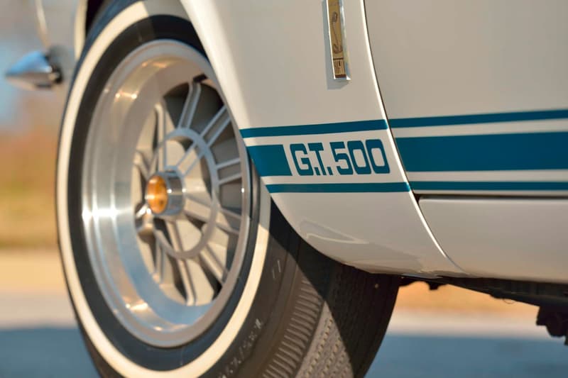 1967 Shelby GT500 Super Snake 2.2 Million USD Auction Sale one of a kind white blue