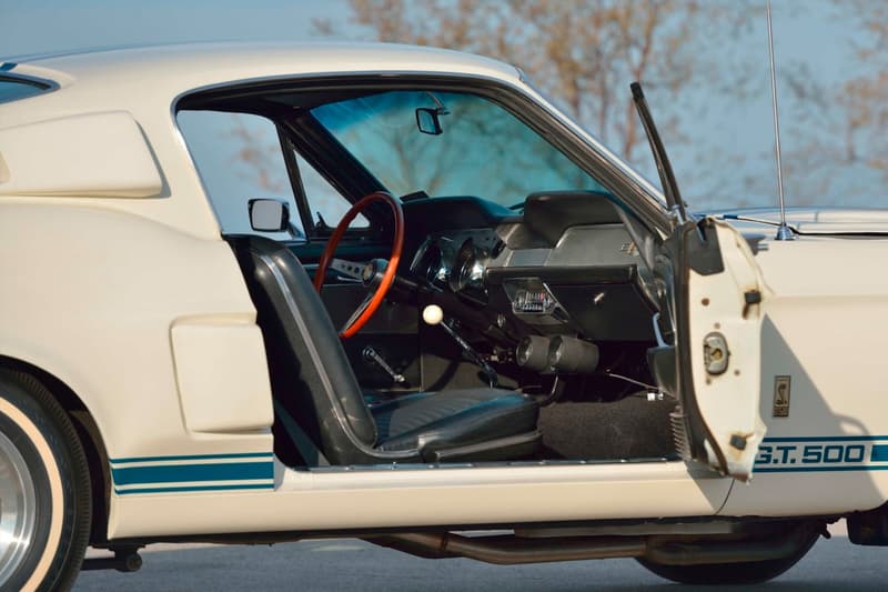 1967 Shelby GT500 Super Snake 2.2 Million USD Auction Sale one of a kind white blue