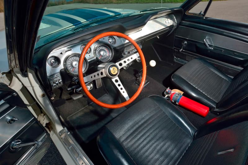 1967 Shelby GT500 Super Snake 2.2 Million USD Auction Sale one of a kind white blue