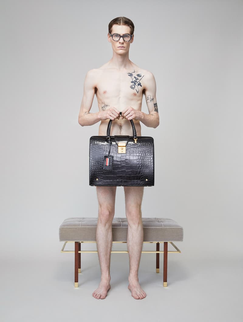 Thom Browne Spring 2019 Lookbook Collection Video Stripes Suits Navy Black White Shirts