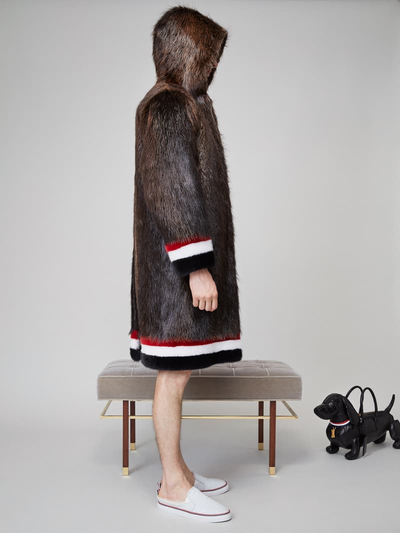 Thom Browne Spring 2019 Lookbook Collection Video Stripes Suits Navy Black White Shirts