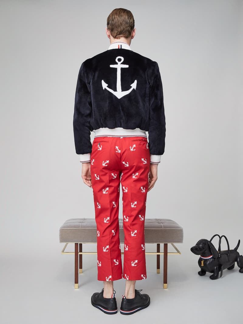 Thom Browne Spring 2019 Lookbook Collection Video Stripes Suits Navy Black White Shirts