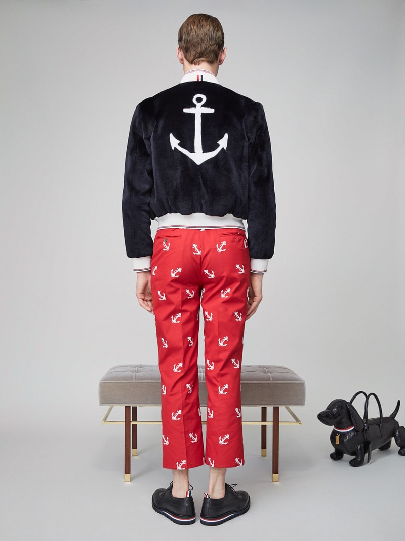 Thom Browne Spring 2019 Lookbook Collection Video Stripes Suits Navy Black White Shirts
