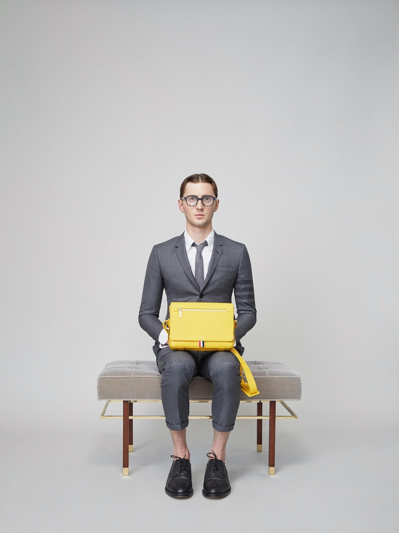 Thom Browne Spring 2019 Lookbook Collection Video Stripes Suits Navy Black White Shirts