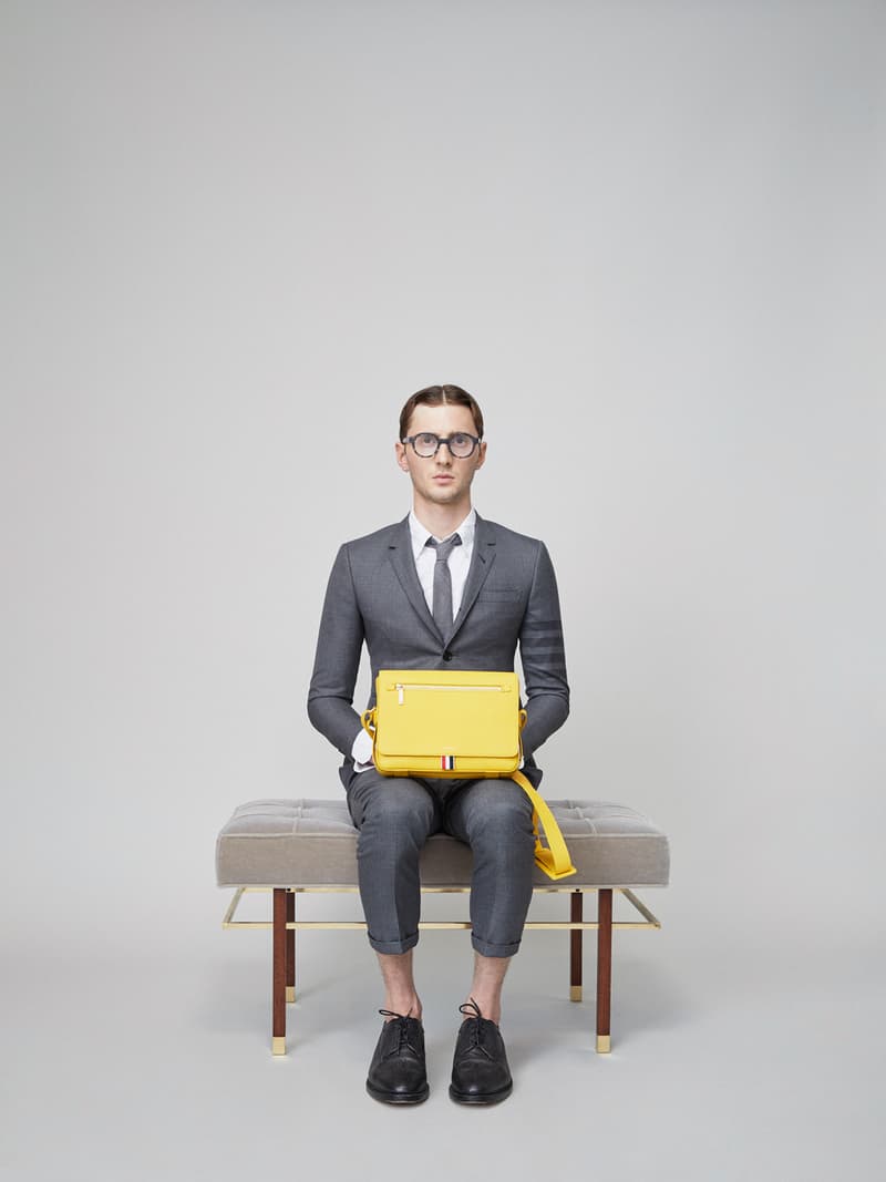 Thom Browne Spring 2019 Lookbook Collection Video Stripes Suits Navy Black White Shirts