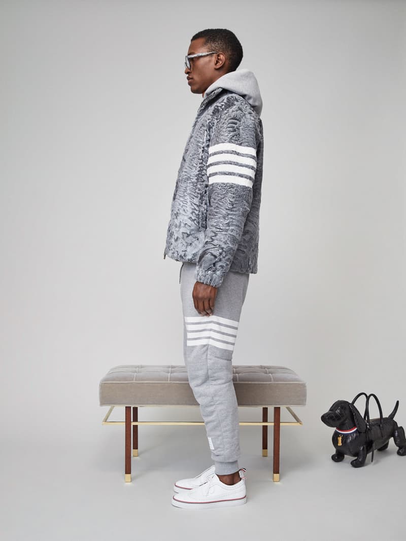 Thom Browne Spring 2019 Lookbook Collection Video Stripes Suits Navy Black White Shirts