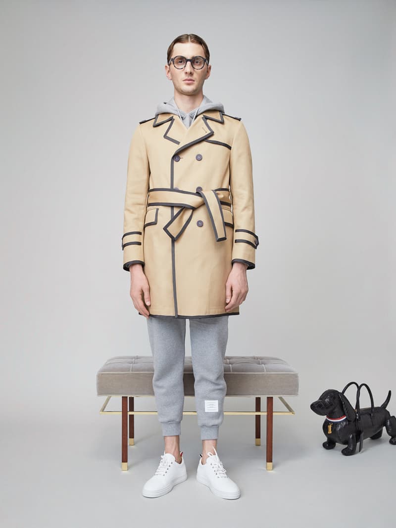 Thom Browne Spring 2019 Lookbook Collection Video Stripes Suits Navy Black White Shirts