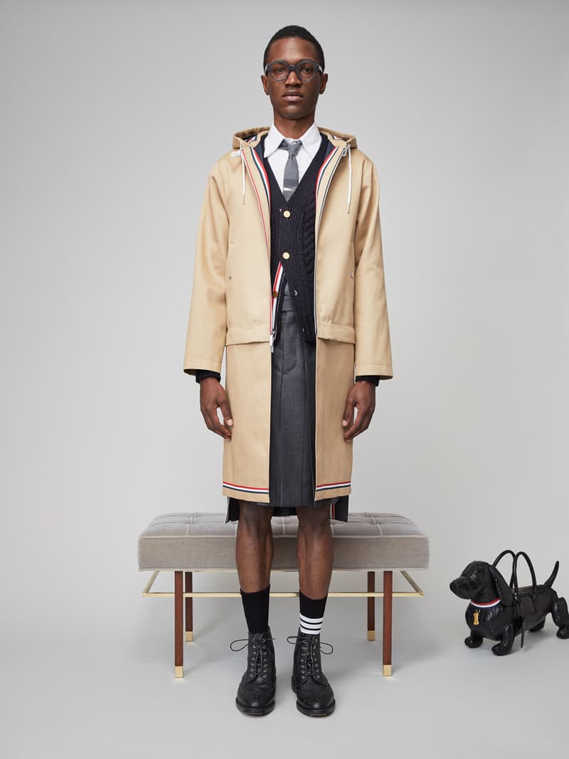 Thom Browne Spring 2019 Lookbook Collection Video Stripes Suits Navy Black White Shirts