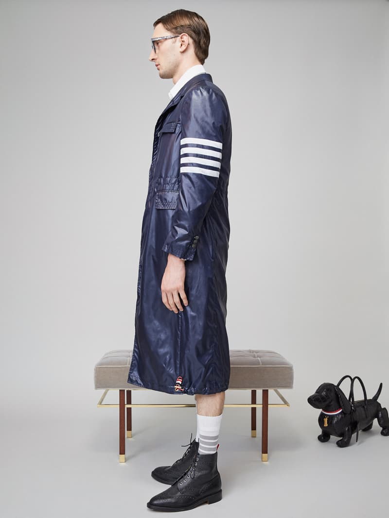 Thom Browne Spring 2019 Lookbook Collection Video Stripes Suits Navy Black White Shirts