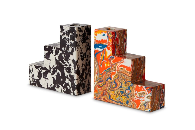 Tom Dixon "Swirl" Home Accessories  candholders bookends vases pattern candelabra tom dixon studio release info pricing 