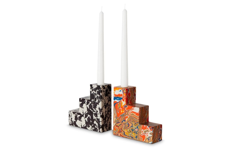 Tom Dixon "Swirl" Home Accessories  candholders bookends vases pattern candelabra tom dixon studio release info pricing 