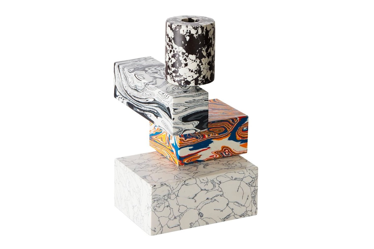 Tom Dixon "Swirl" Home Accessories  candholders bookends vases pattern candelabra tom dixon studio release info pricing 