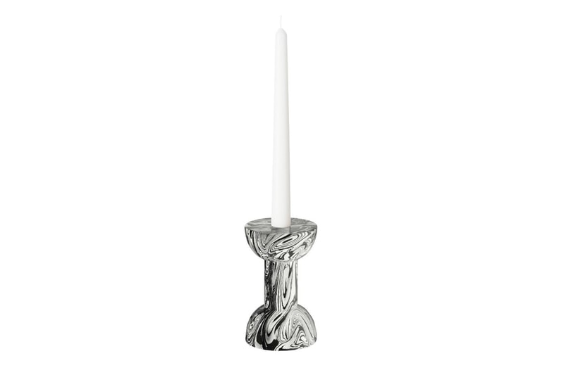 Tom Dixon "Swirl" Home Accessories  candholders bookends vases pattern candelabra tom dixon studio release info pricing 