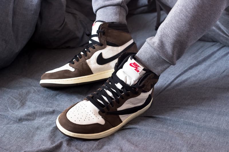 Travis Scott X Air Jordan 1 Cactus Jack On Foot Hypebeast