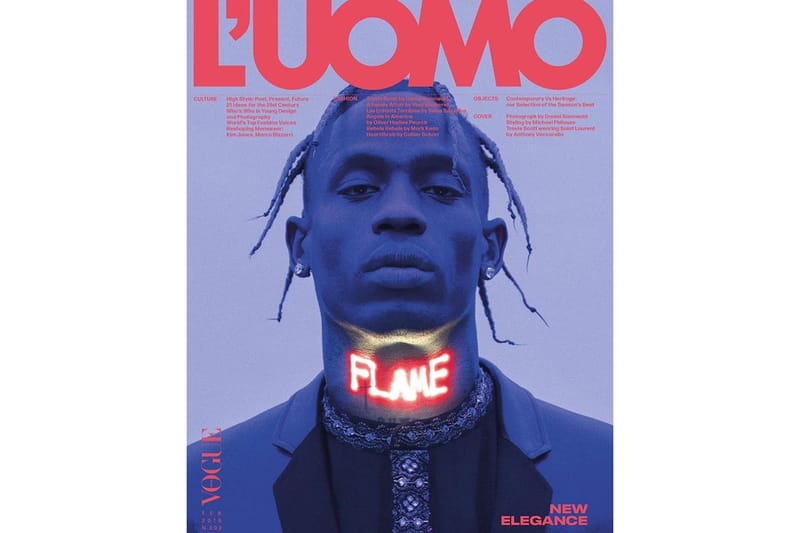 Travis Scott Covers Latest Issue of 'L’Uomo Vogue' Magazine