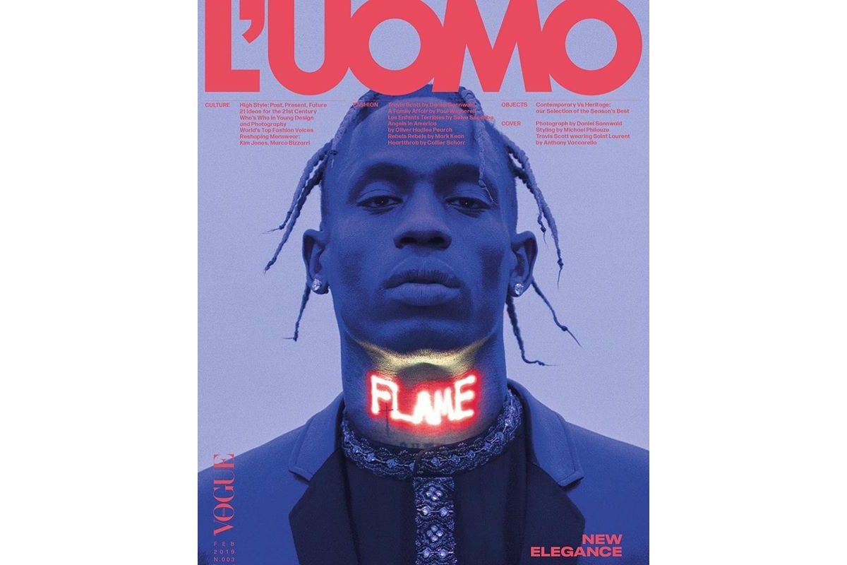 Travis Scott Cover L’Uomo Vogue N. 002 Issue Interview Magazine