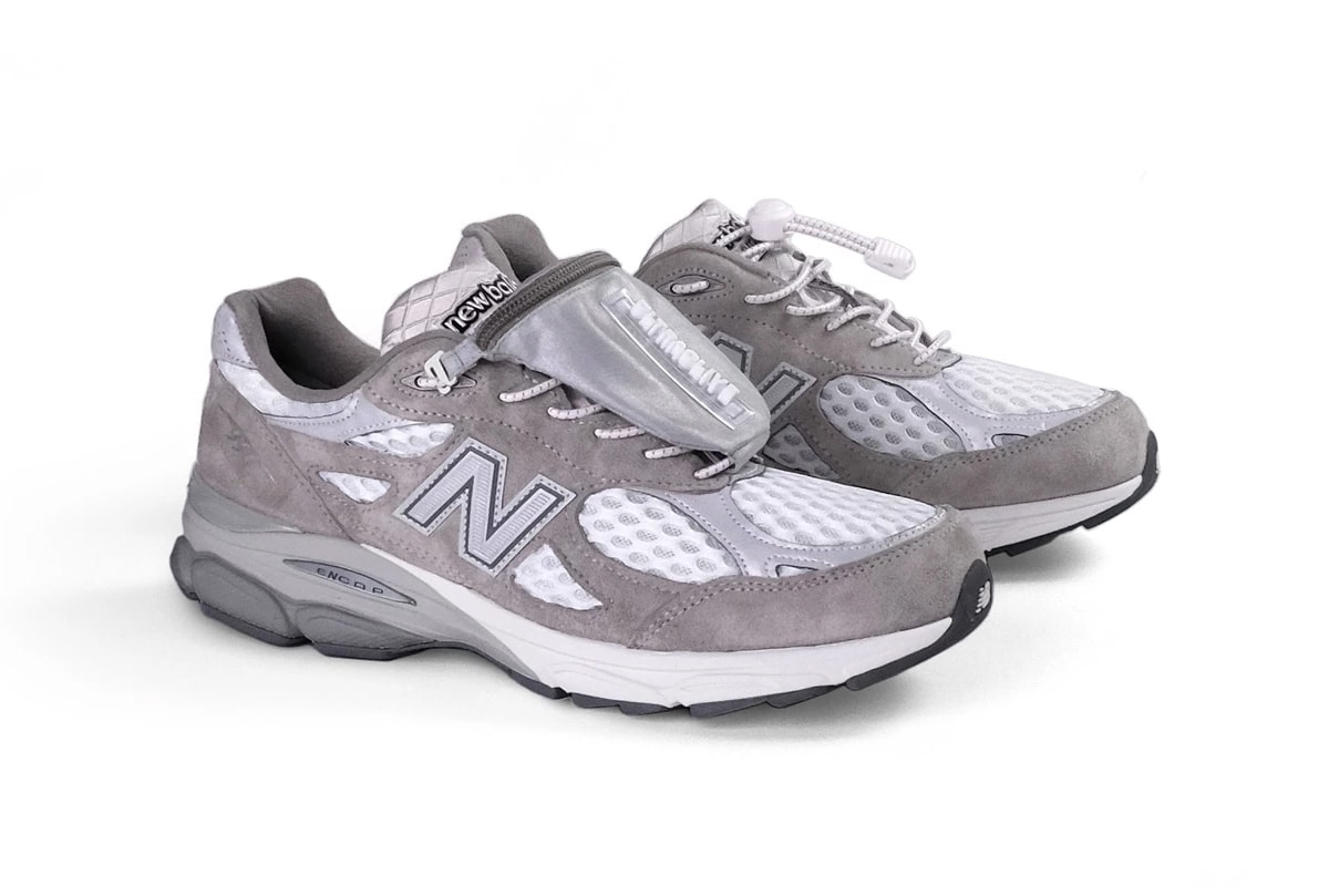ULTRAOLIVE x New Balance 990v3 Exclusive Look "ultra990" gray "shoe wallet" reflective 3m