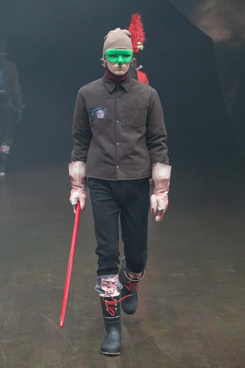 UNDERCOVER Fall Winter 2019 Collection Runway paris fashion week mens jun takahashi clockwork orange droogs nike collaboration valentino