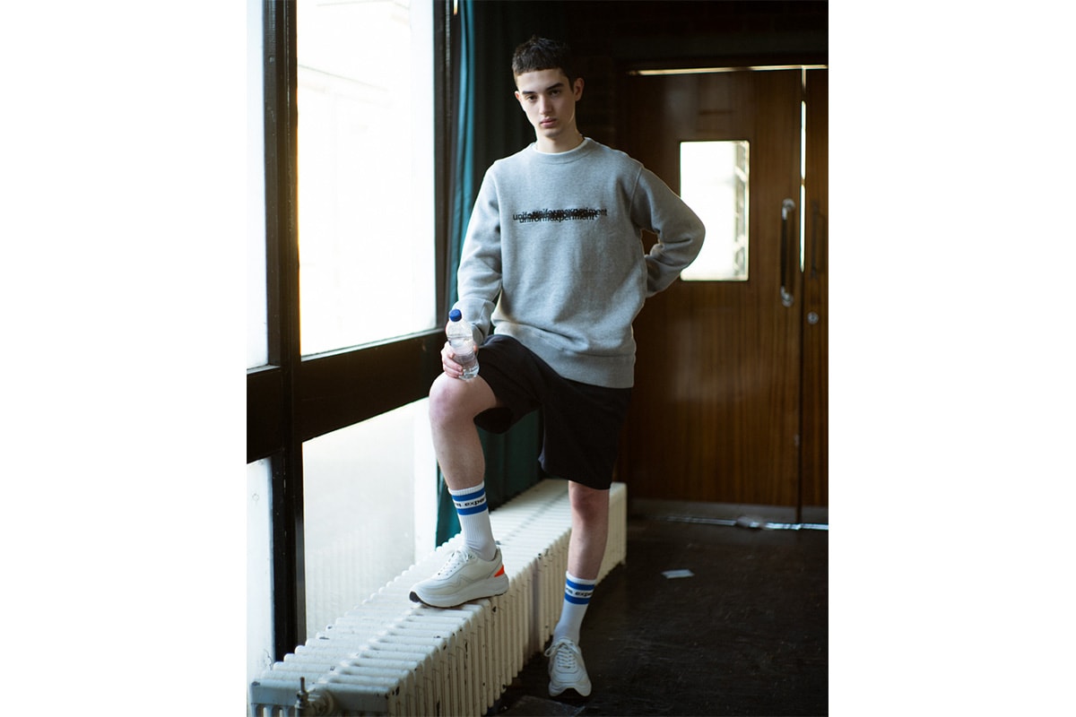 uniform experiment Spring/Summer 2019 Lookbook collection Japanese streetwear bomber suit graphic crewneck t-shirt tee trousers shorts