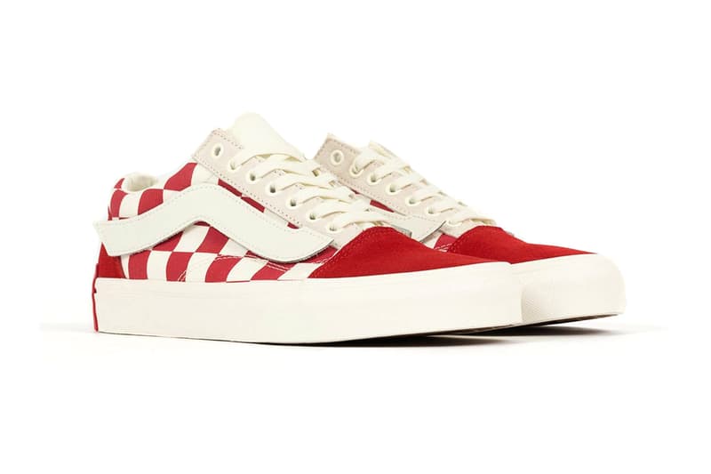 Purlicue x Vans "Year of the Pig" Era & Old Skool Red White Checkerboard Pig Big Branding Tags Laces