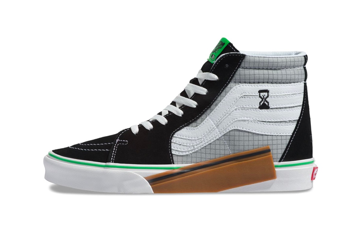 Vans VANSCII Sk8-Hi Release Info Date black grey green grid Blanc De Blanc