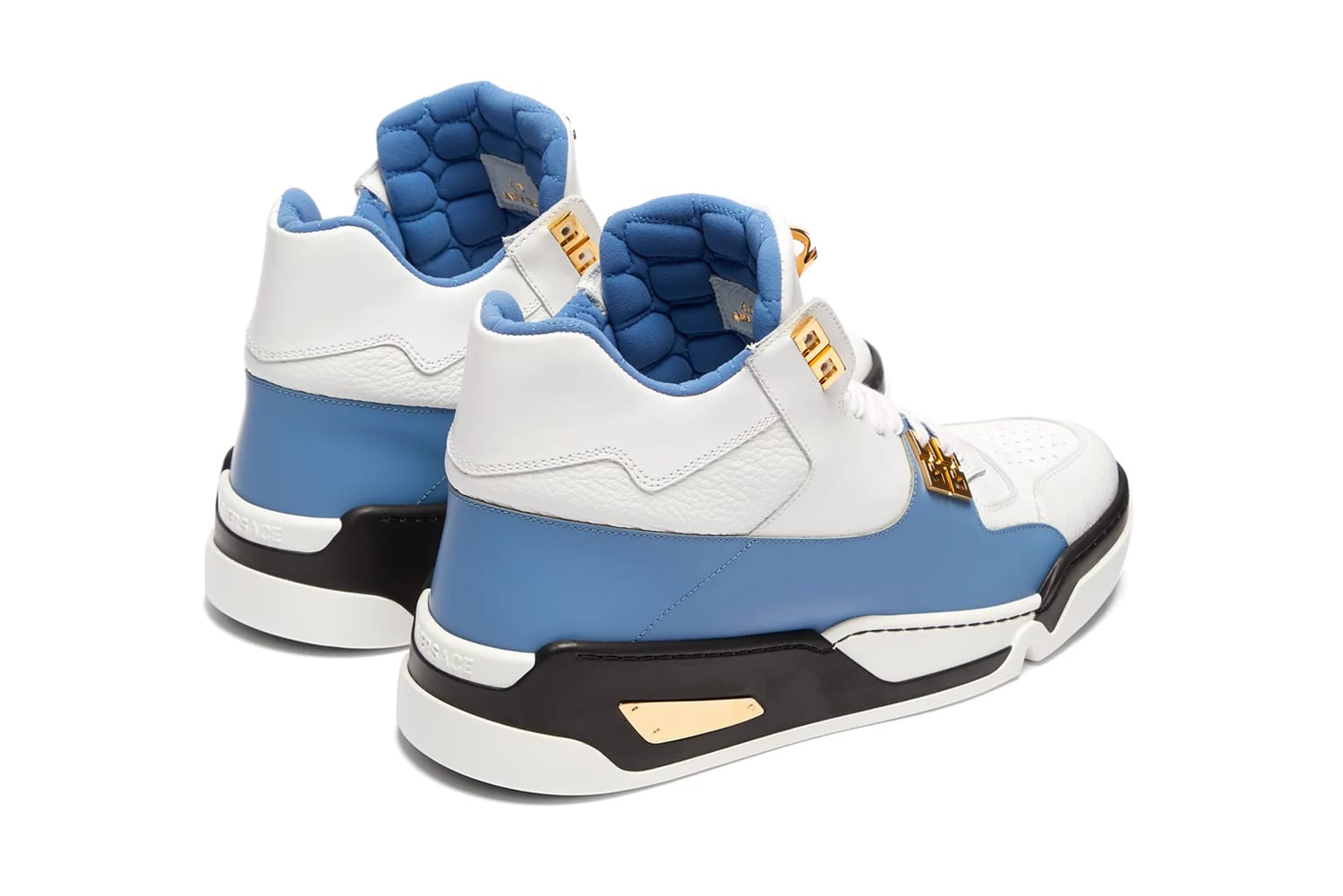 versace blue high top sneakers