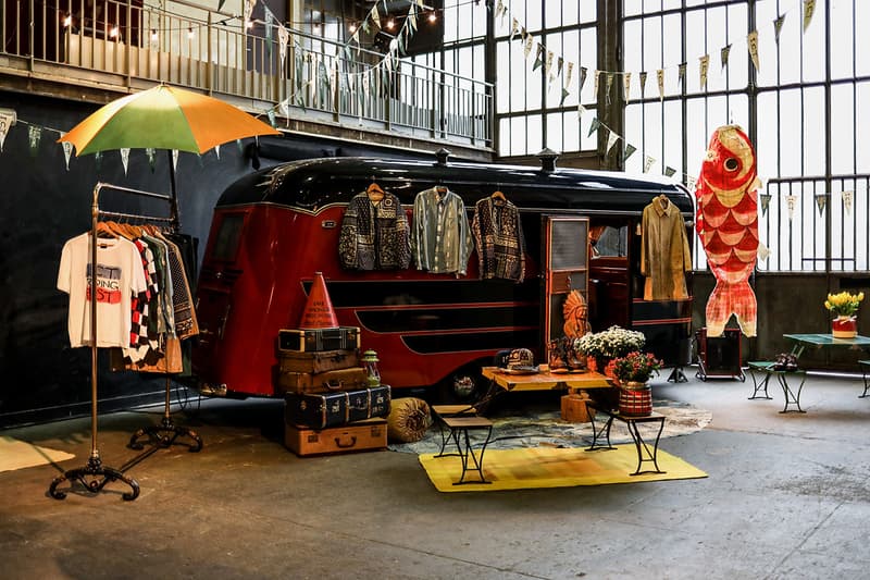 Visvim Indigo Camping Trailer Showroom Presentation Inside Look Paris France Exhibition Hiroki Nakamura Release Details Stockists