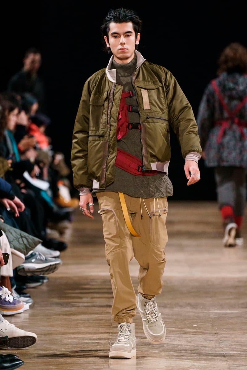 White Mountaineering Fall/Winter 2019 Collection runway lookbooks paris fashion week Danner adidas originals Eastpak