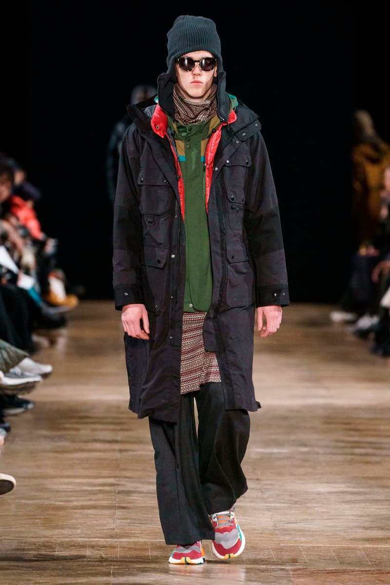 White Mountaineering Fall/Winter 2019 Collection runway lookbooks paris fashion week Danner adidas originals Eastpak