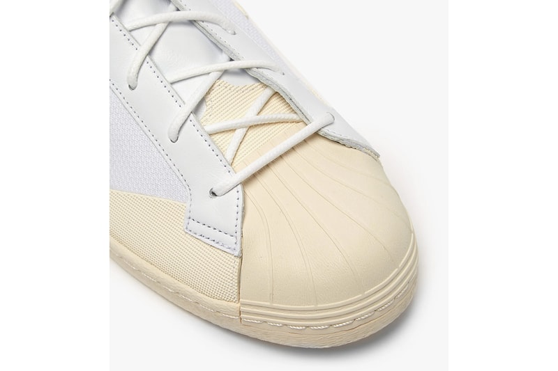 Y-3 Super Takusan Canvas Leather Shoe Details Shoes Trainers Kicks Sneakers Footwear matchesfashion.com adidas Superstar