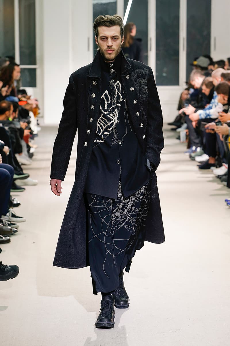 Yohji Yamamoto Pour Homme Fall Winter 2019 runway collection fashion week paris menswear