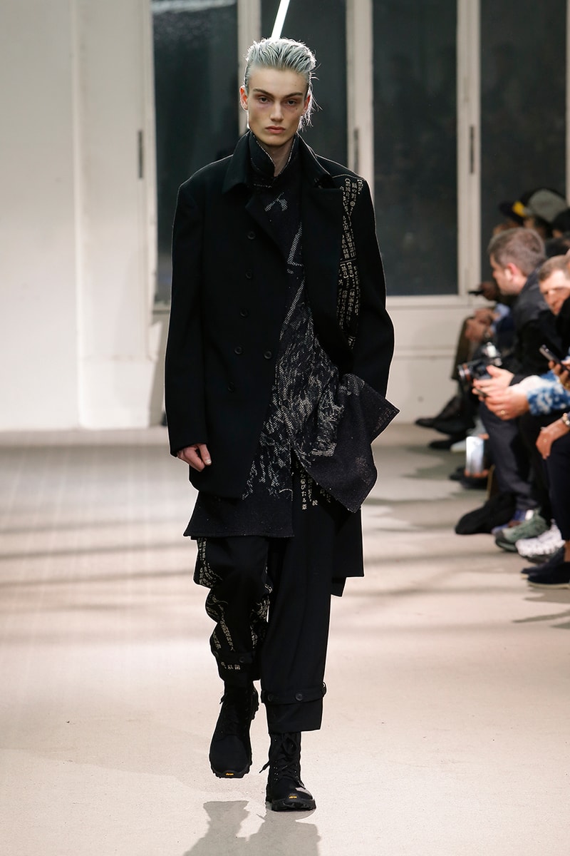 Yohji Yamamoto Pour Homme Fall Winter 2019 runway collection fashion week paris menswear