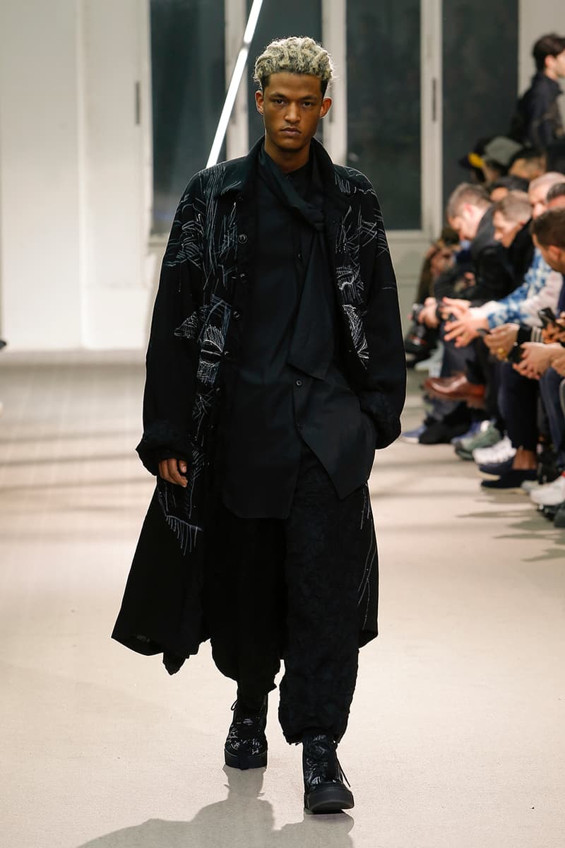Yohji Yamamoto Pour Homme Fall Winter 2019 runway collection fashion week paris menswear
