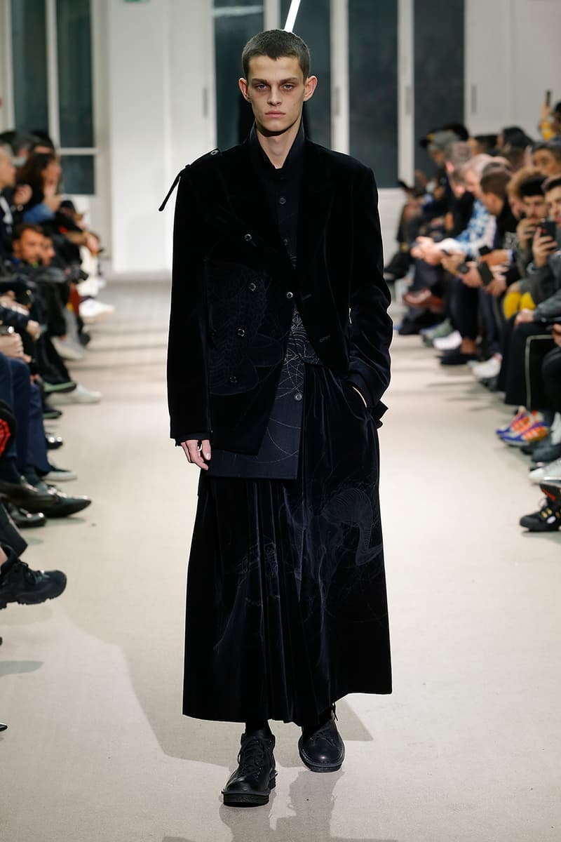 Yohji Yamamoto Pour Homme Fall Winter 2019 runway collection fashion week paris menswear