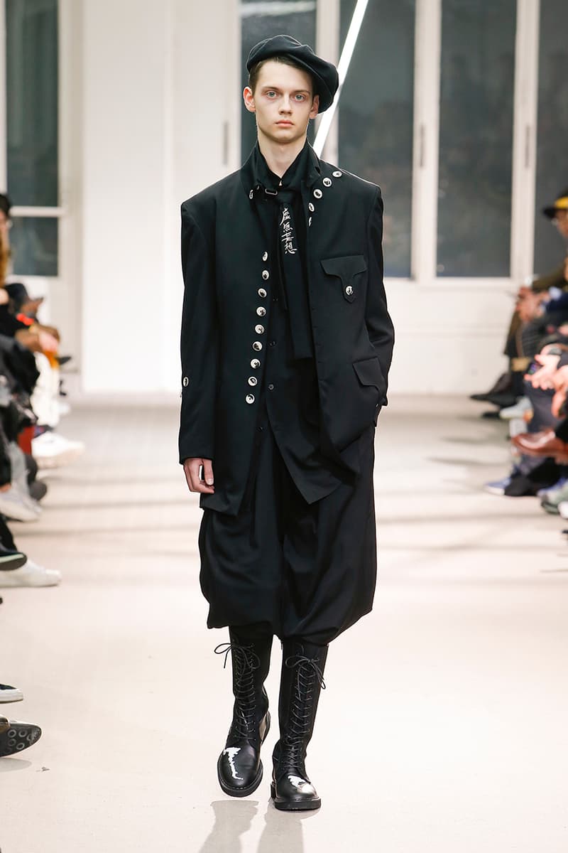 Yohji Yamamoto Pour Homme Fall Winter 2019 runway collection fashion week paris menswear