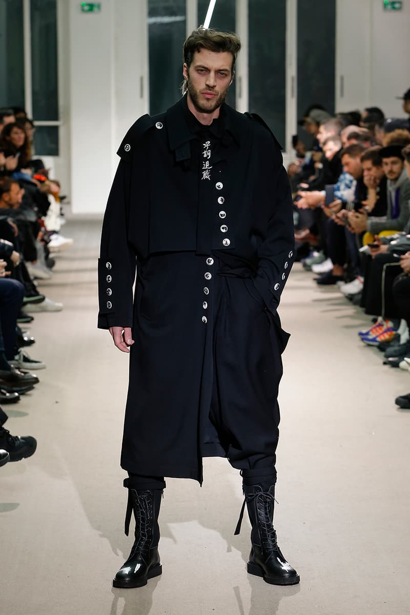 Yohji Yamamoto Pour Homme Fall Winter 2019 runway collection fashion week paris menswear