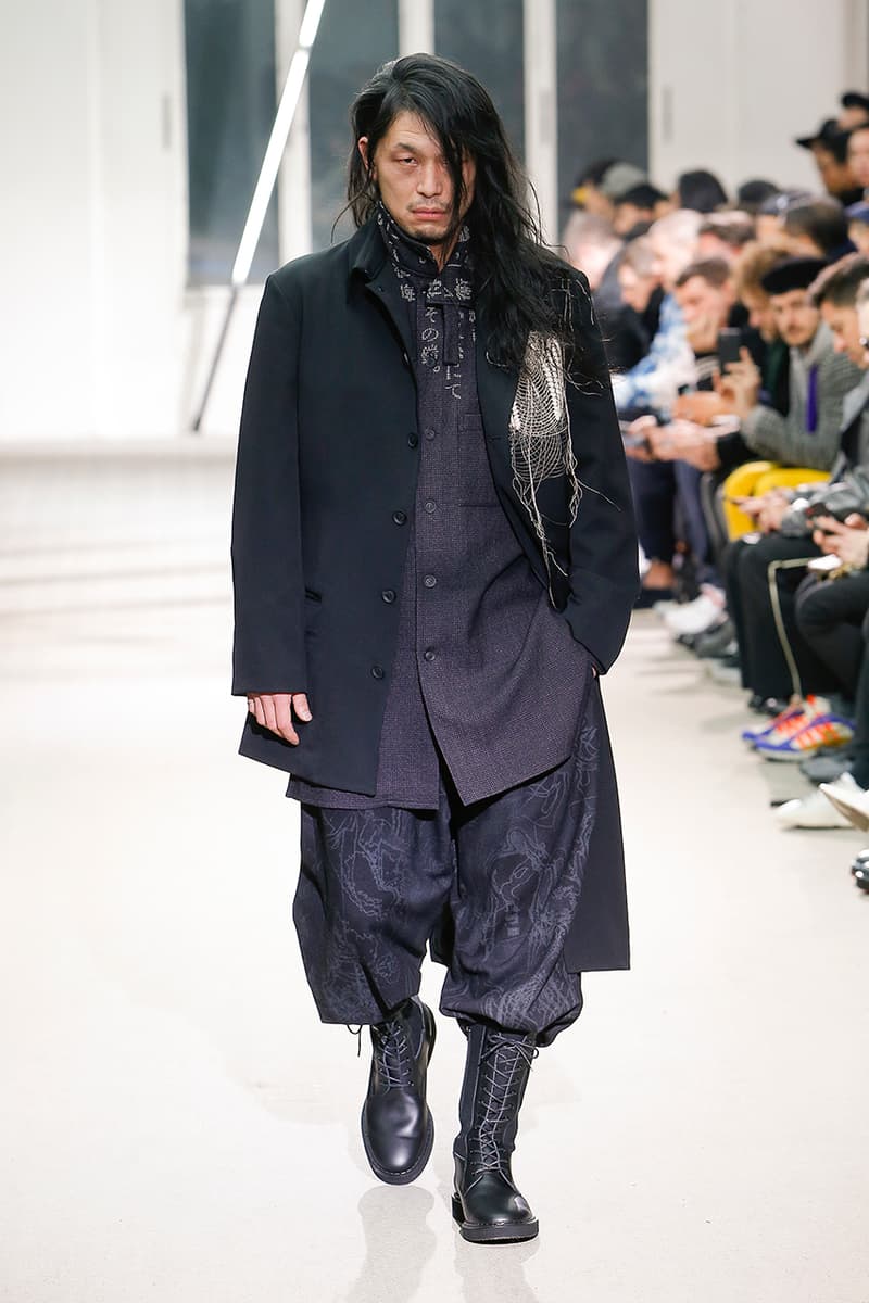 Yohji Yamamoto Pour Homme Fall Winter 2019 runway collection fashion week paris menswear