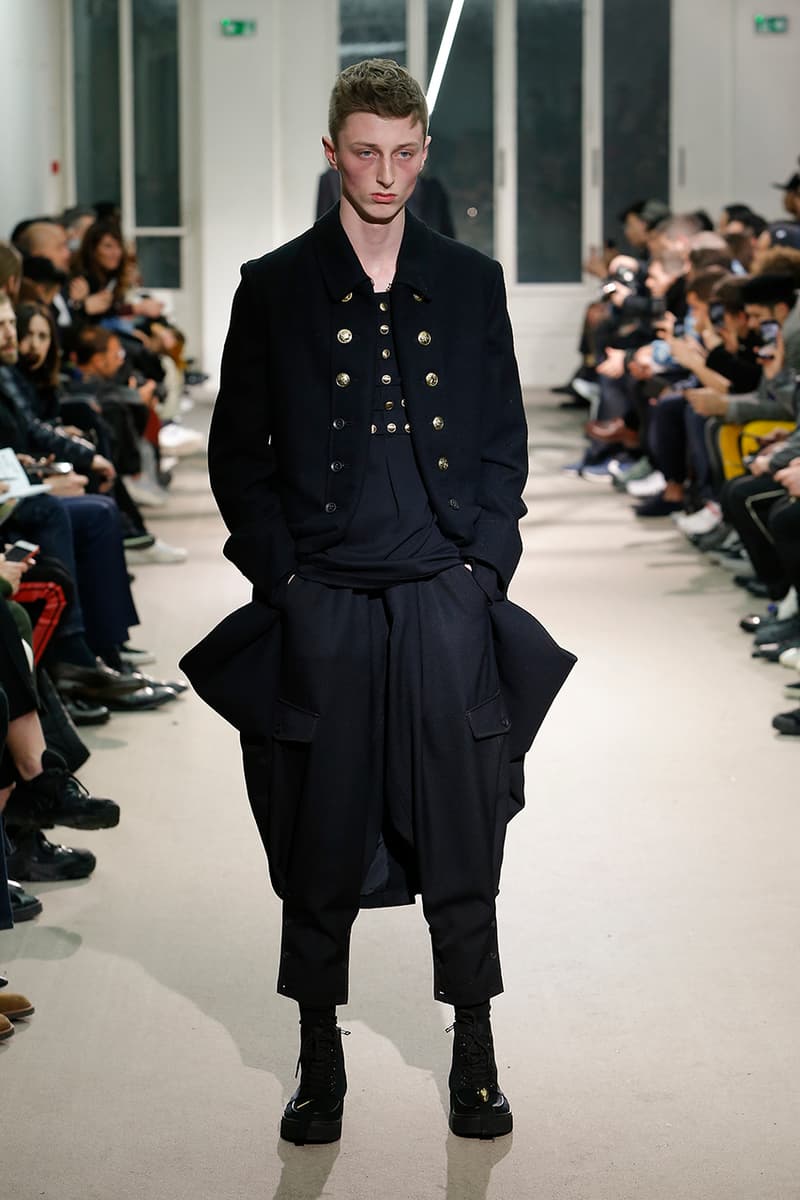 Yohji Yamamoto Pour Homme Fall Winter 2019 runway collection fashion week paris menswear