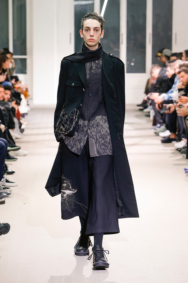 Yohji Yamamoto Pour Homme Fall Winter 2019 runway collection fashion week paris menswear