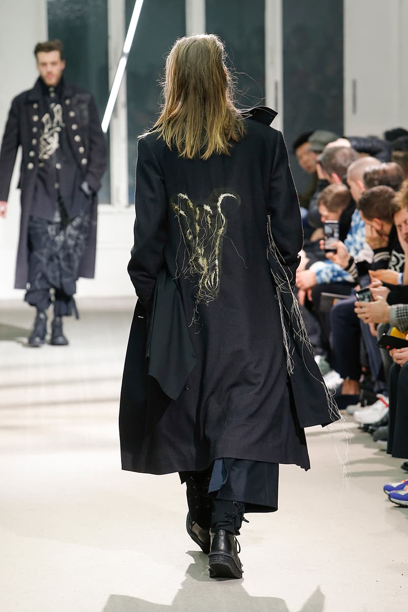 Yohji Yamamoto Pour Homme Fall Winter 2019 runway collection fashion week paris menswear