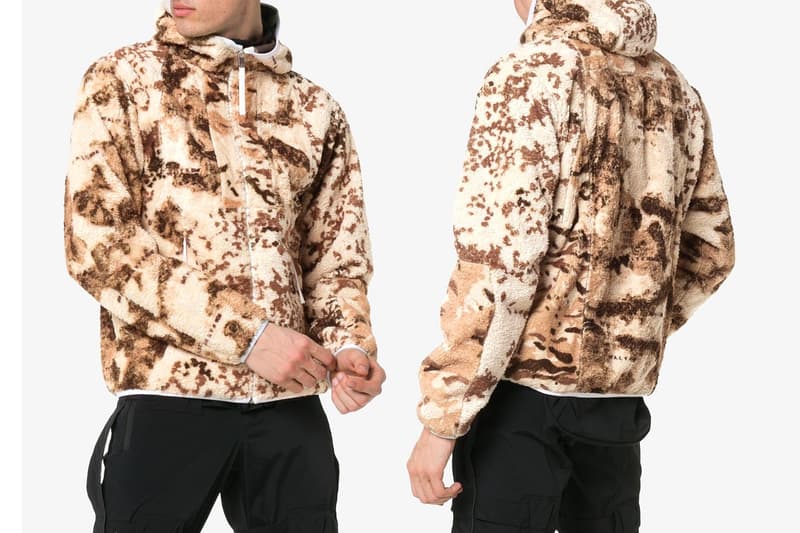 1017 ALYX 9SM Fredrik Polar Fleece Jacket Release Brown Camo