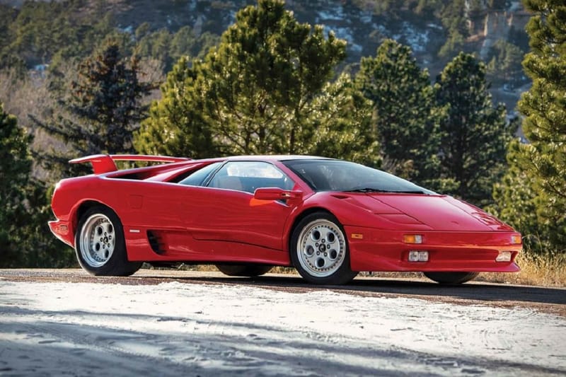 Mario Andretti's Red 1991 Lamborghini Diablo Is Being Auctioned by Sotheby's