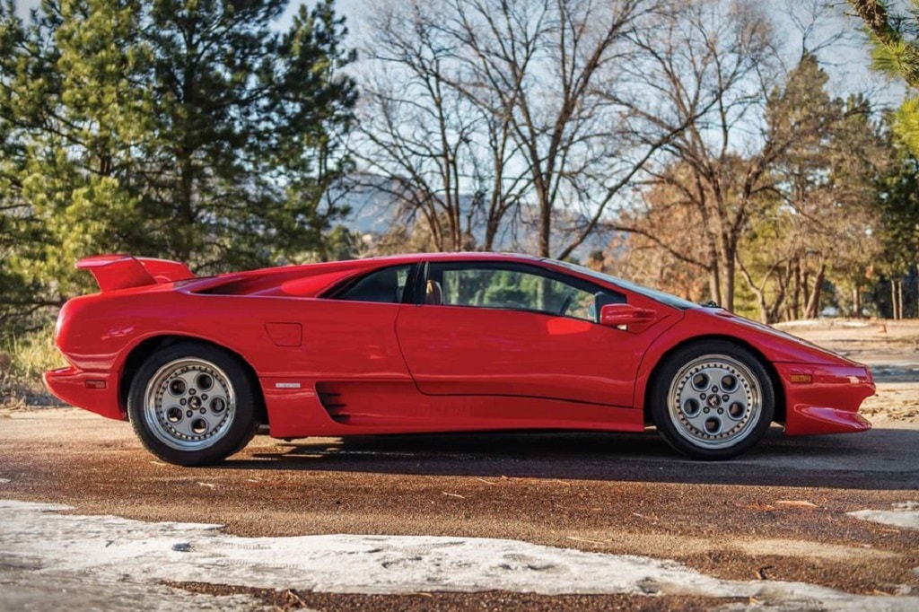 Mario Andretti Red 1991 Lamborghini Diablo Sothebys auction march 2019 ameila island florida where price cost bid info details news pictures pics images imagery car