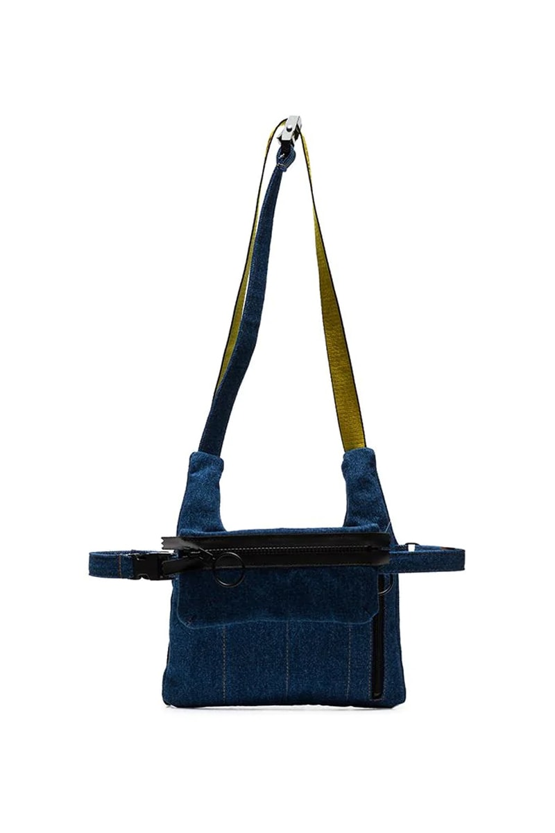 Off-White™ Denim Messenger Bag Release Info virgil abloh industrial strap fashion bags accessories 