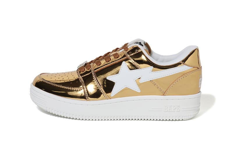 BAPE to Drop Chrome Foil-Wrapped BAPESTA Low Pack